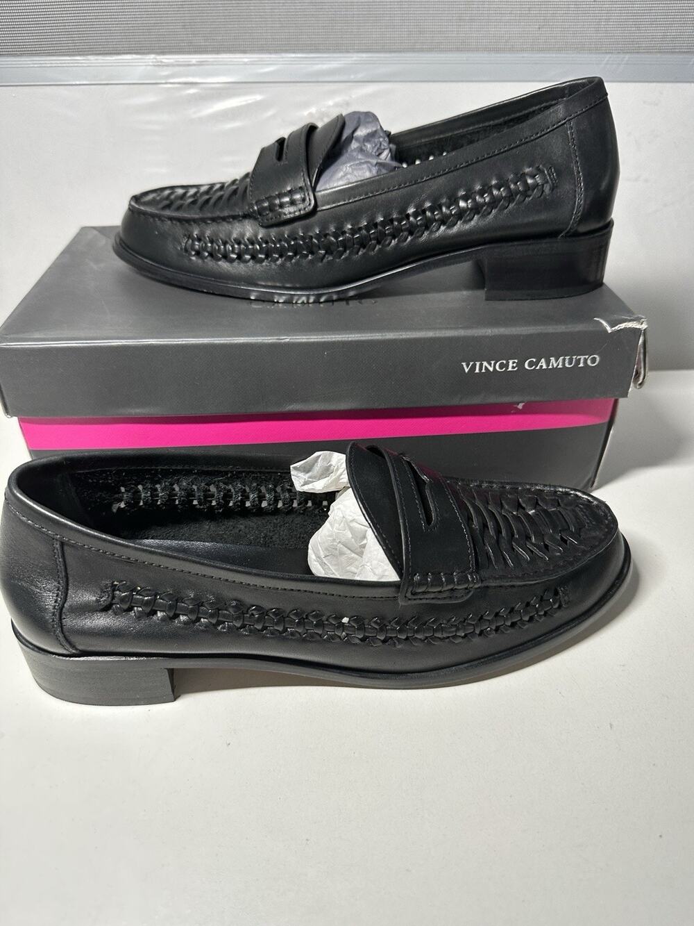 Vince Camuto Women's Calie Braided Flat Loafer Sz 10